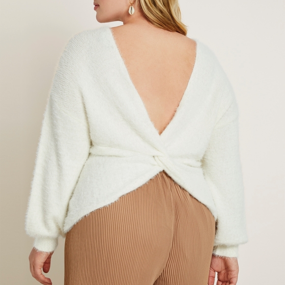 Eloquii Sweaters - Eloquii Twist Back Sweater